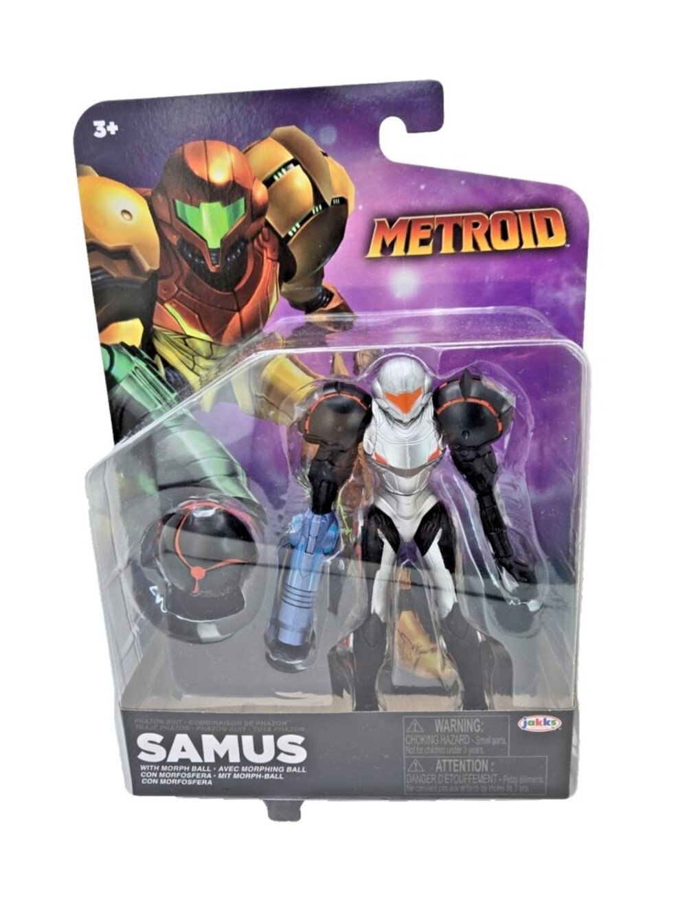 Metroid Samus Phazon Suit 4" Figure w/ Morph Ball Nintendo NEW Action Figure